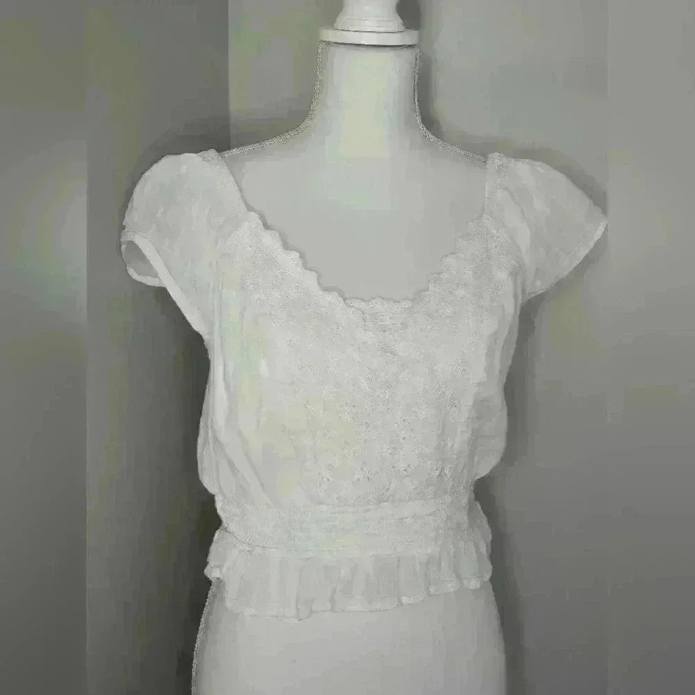American Eagle Outfitters White Blouse